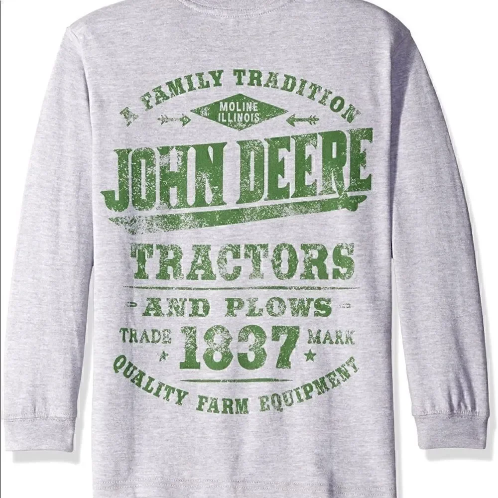 John Deere boys long sleeve T-shirt size 8